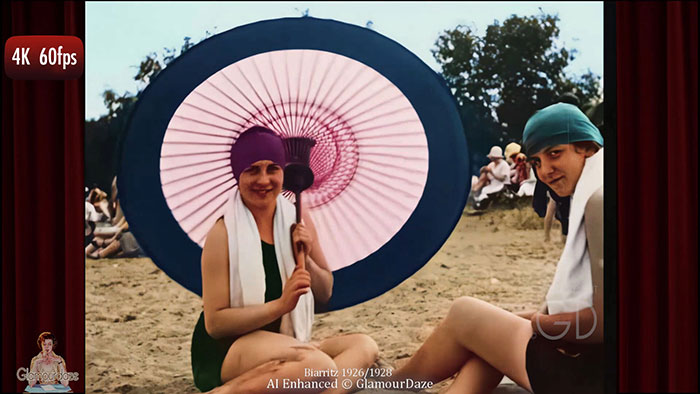 1920s flapper bathing beauties - English bay Vancouver 1928