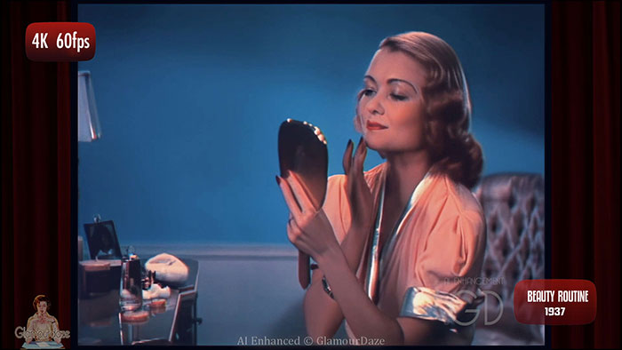 Constance Bennett's daily skincare routine in 1937