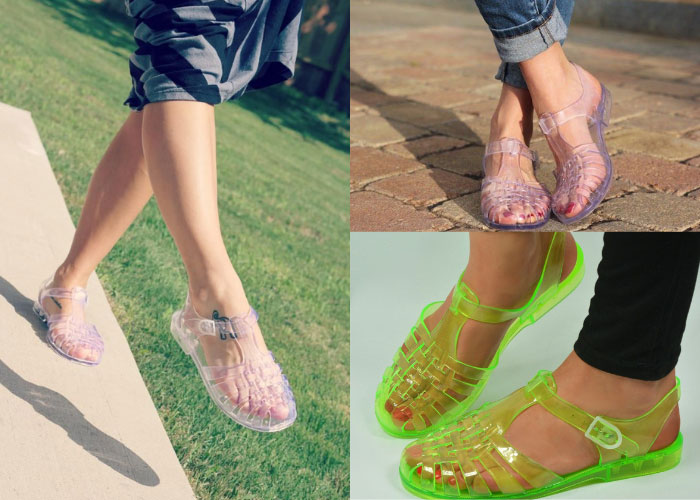 80s jelly style shoes