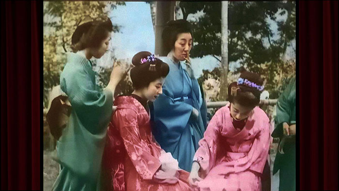 Japanese Geisha and Maiko in 1899 film restored