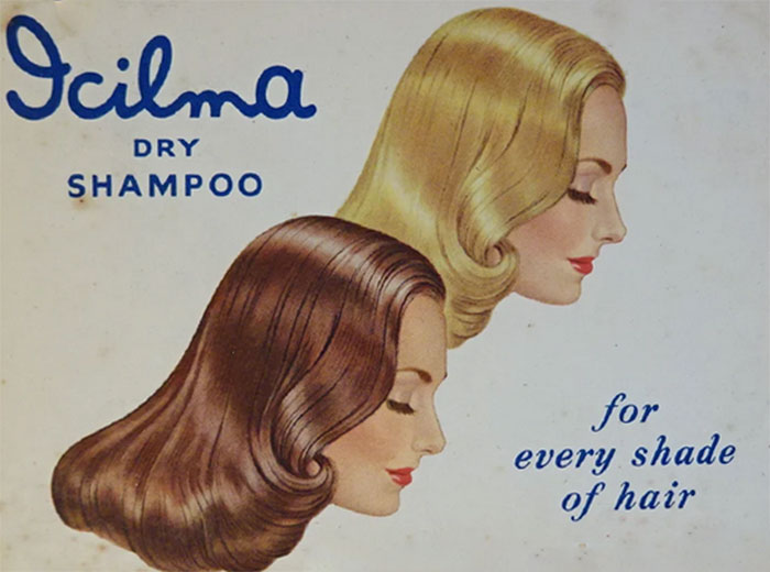 dry shampoo product from the 1940s.