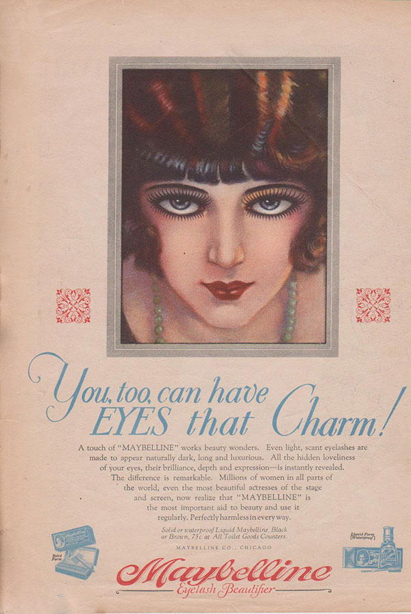 Maybelline advert - 1920s Makeup Look for flappers