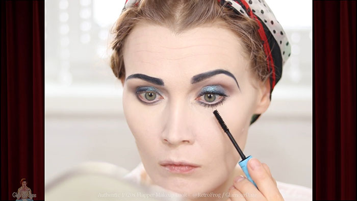 mascara - 1920s flapper makeup