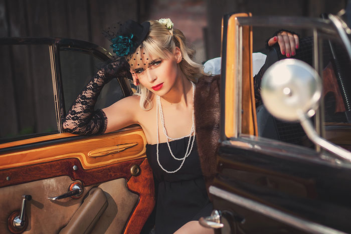 Vintage cars and fashion