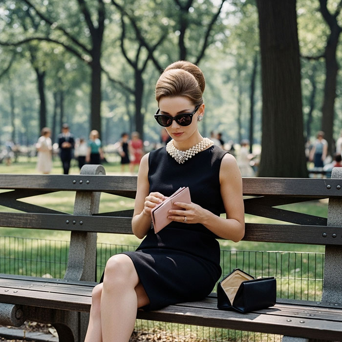 1960s era woman. New York Central Park