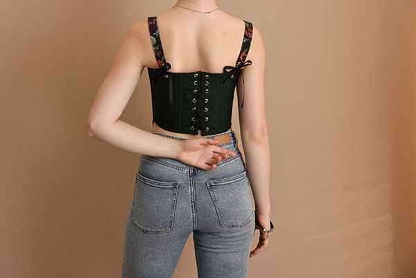 corset and jeans