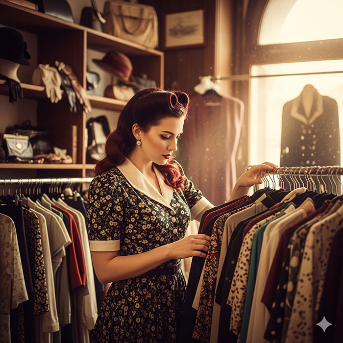 vintage clothing shop