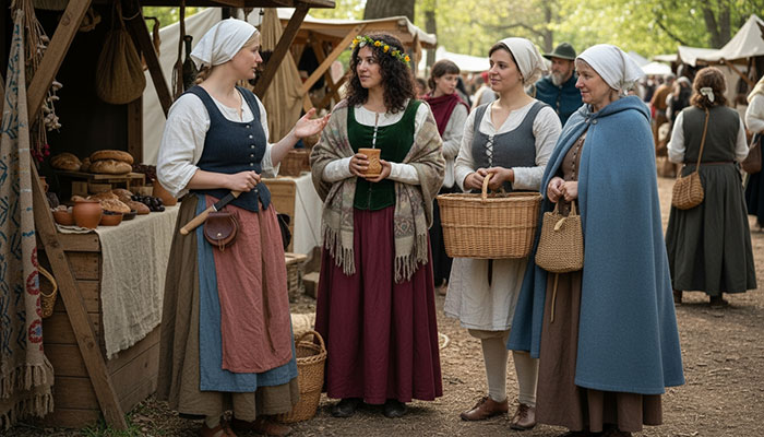 Renaissance costumes for peasant women