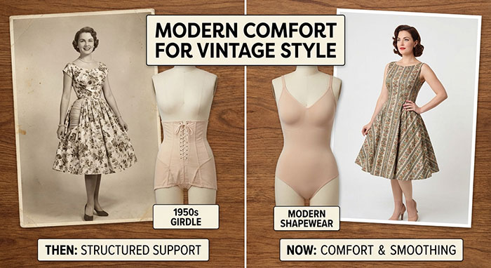 Modern shapewear for vintage dresses