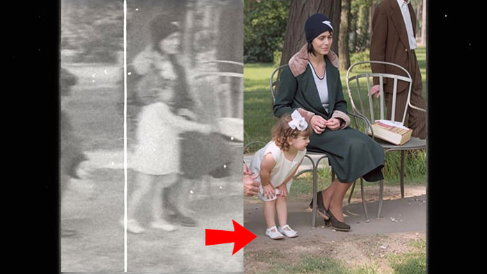 Luxembourg Gardens Paris in 1930 - colorized footage