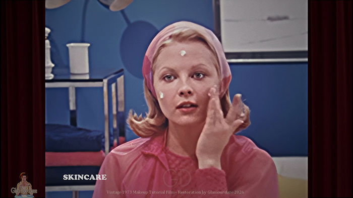 skincare/moisturiser application